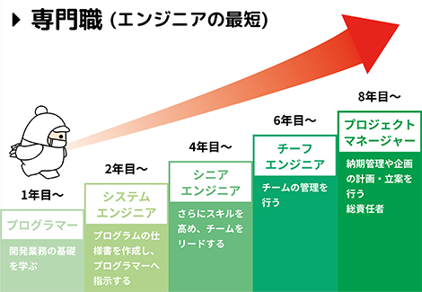 専門職のキャリアパス